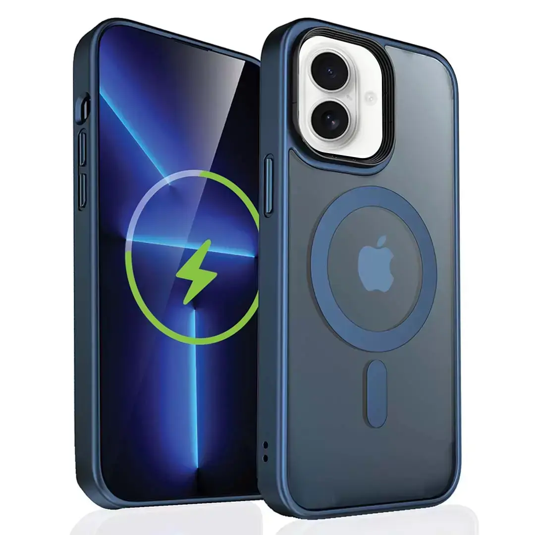 iPhone 17 Air Magsafe Cam Smoke Twotone Case Blue